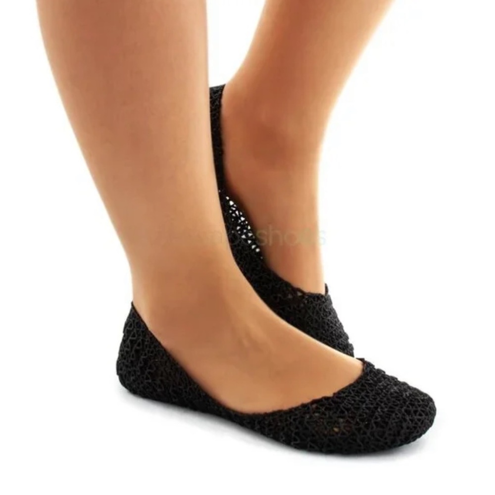 Melissa Black Glitter Flats